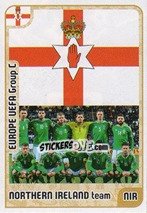 Sticker Northern Ireland team - Kvalifikacije za svetsko fudbalsko prvenstvo 2018 - G.T.P.R School Shop