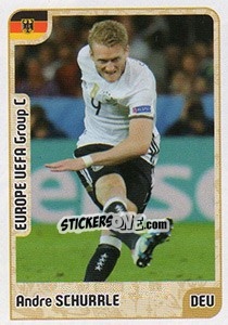 Sticker Andre Schurrle - Kvalifikacije za svetsko fudbalsko prvenstvo 2018 n. 327 - G.T.P.R School Shop