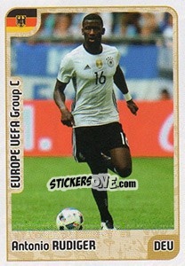 Sticker Antonio Rudiger - Kvalifikacije za svetsko fudbalsko prvenstvo 2018 n. 328 - G.T.P.R School Shop