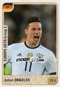 Sticker Julian Draxler - Kvalifikacije za svetsko fudbalsko prvenstvo 2018 n. 331 - G.T.P.R School Shop