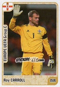 Sticker Roy Carroll - Kvalifikacije za svetsko fudbalsko prvenstvo 2018 - G.T.P.R School Shop