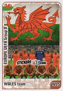 Sticker Wales team - Kvalifikacije za svetsko fudbalsko prvenstvo 2018 - G.T.P.R School Shop