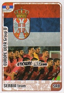 Sticker Serbia team - Kvalifikacije za svetsko fudbalsko prvenstvo 2018 n. 393 - G.T.P.R School Shop