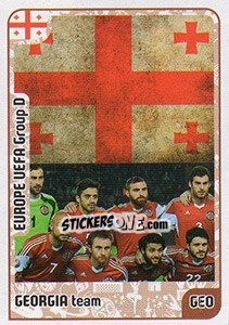Sticker Georgia team - Kvalifikacije za svetsko fudbalsko prvenstvo 2018 - G.T.P.R School Shop