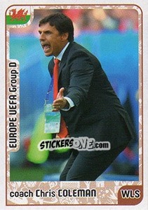 Sticker coach Chris Coleman - Kvalifikacije za svetsko fudbalsko prvenstvo 2018 - G.T.P.R School Shop