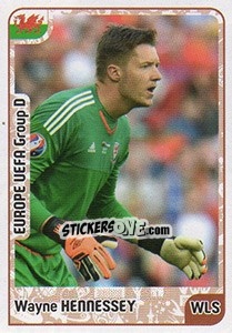 Sticker Wayne Hennessey - Kvalifikacije za svetsko fudbalsko prvenstvo 2018 n. 398 - G.T.P.R School Shop