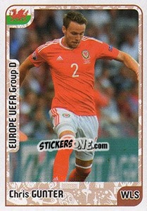 Sticker Chris Gunter - Kvalifikacije za svetsko fudbalsko prvenstvo 2018 - G.T.P.R School Shop