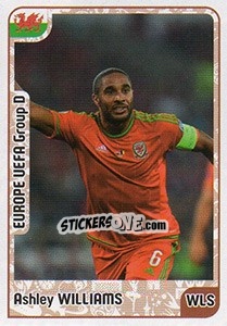 Sticker Ashley Williams - Kvalifikacije za svetsko fudbalsko prvenstvo 2018 - G.T.P.R School Shop