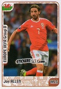 Sticker Joe Allen - Kvalifikacije za svetsko fudbalsko prvenstvo 2018 - G.T.P.R School Shop