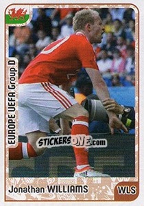 Sticker Jonathan Williams - Kvalifikacije za svetsko fudbalsko prvenstvo 2018 n. 408 - G.T.P.R School Shop