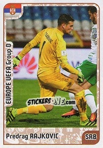Sticker Predrag Rajkovic - Kvalifikacije za svetsko fudbalsko prvenstvo 2018 n. 440 - G.T.P.R School Shop