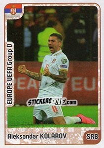 Sticker Aleksandar Kolarov - Kvalifikacije za svetsko fudbalsko prvenstvo 2018 - G.T.P.R School Shop