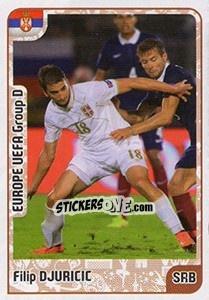 Sticker Filip Djuricic - Kvalifikacije za svetsko fudbalsko prvenstvo 2018 n. 449 - G.T.P.R School Shop