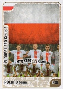 Sticker Poland team - Kvalifikacije za svetsko fudbalsko prvenstvo 2018 - G.T.P.R School Shop