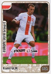 Sticker Kamil Glik - Kvalifikacije za svetsko fudbalsko prvenstvo 2018 n. 495 - G.T.P.R School Shop