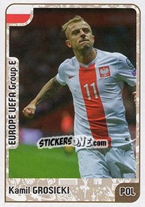 Sticker Kamil Grosicki - Kvalifikacije za svetsko fudbalsko prvenstvo 2018 n. 500 - G.T.P.R School Shop