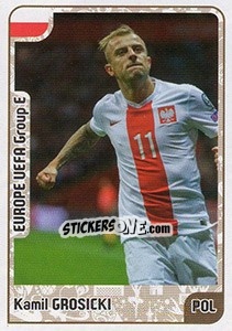 Sticker Kamil Grosicki - Kvalifikacije za svetsko fudbalsko prvenstvo 2018 - G.T.P.R School Shop