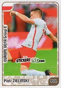 Sticker Piotr Zielinski - Kvalifikacije za svetsko fudbalsko prvenstvo 2018 n. 501 - G.T.P.R School Shop