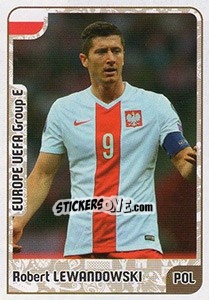Sticker Robert Lewandowski - Kvalifikacije za svetsko fudbalsko prvenstvo 2018 - G.T.P.R School Shop