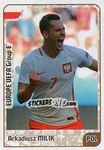 Sticker Arkadiusz Milik - Kvalifikacije za svetsko fudbalsko prvenstvo 2018 n. 508 - G.T.P.R School Shop