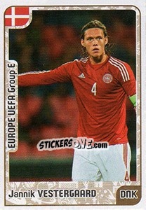 Sticker Jannik Vestergaard - Kvalifikacije za svetsko fudbalsko prvenstvo 2018 n. 512 - G.T.P.R School Shop