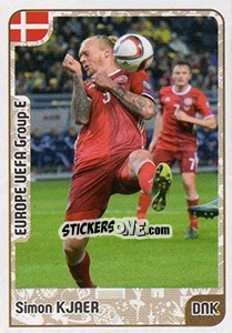 Sticker Simon Kjaer - Kvalifikacije za svetsko fudbalsko prvenstvo 2018 - G.T.P.R School Shop