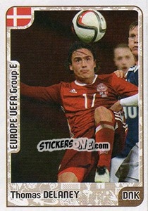 Sticker Thomas Delaney - Kvalifikacije za svetsko fudbalsko prvenstvo 2018 n. 518 - G.T.P.R School Shop