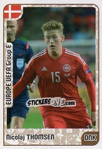 Sticker Nicolaj Thomsen - Kvalifikacije za svetsko fudbalsko prvenstvo 2018 n. 521 - G.T.P.R School Shop