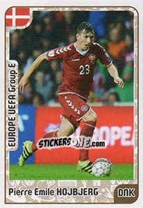 Sticker Pierre-Emile Hojbjerg - Kvalifikacije za svetsko fudbalsko prvenstvo 2018 n. 523 - G.T.P.R School Shop