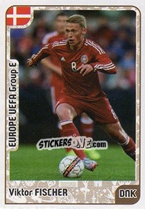 Sticker Viktor Fischer - Kvalifikacije za svetsko fudbalsko prvenstvo 2018 n. 525 - G.T.P.R School Shop