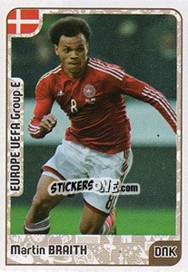 Sticker Martin Braithwaite - Kvalifikacije za svetsko fudbalsko prvenstvo 2018 n. 526 - G.T.P.R School Shop