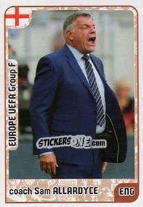 Sticker coach Sam Allardyce - Kvalifikacije za svetsko fudbalsko prvenstvo 2018 - G.T.P.R School Shop