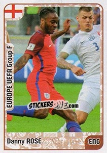 Sticker Danny Rose (Raheem Sterling) - Kvalifikacije za svetsko fudbalsko prvenstvo 2018 n. 580 - G.T.P.R School Shop