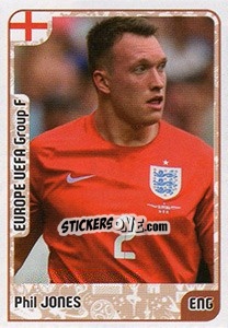 Sticker Phil Jones - Kvalifikacije za svetsko fudbalsko prvenstvo 2018 - G.T.P.R School Shop