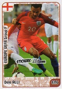 Sticker Dele Alli - Kvalifikacije za svetsko fudbalsko prvenstvo 2018 - G.T.P.R School Shop