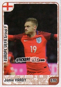 Sticker Jamie Vardy - Kvalifikacije za svetsko fudbalsko prvenstvo 2018 - G.T.P.R School Shop