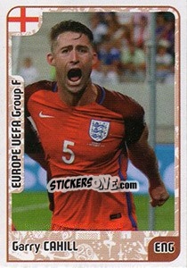 Sticker Gary Cahill - Kvalifikacije za svetsko fudbalsko prvenstvo 2018 n. 590 - G.T.P.R School Shop