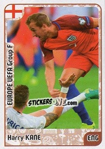 Sticker Harry Kane - Kvalifikacije za svetsko fudbalsko prvenstvo 2018 n. 593 - G.T.P.R School Shop