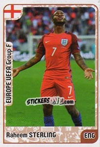 Sticker Raheem Sterling - Kvalifikacije za svetsko fudbalsko prvenstvo 2018 n. 596 - G.T.P.R School Shop