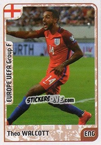 Sticker Theo Walcott - Kvalifikacije za svetsko fudbalsko prvenstvo 2018 - G.T.P.R School Shop