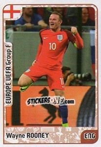 Sticker Wayne Rooney - Kvalifikacije za svetsko fudbalsko prvenstvo 2018 n. 598 - G.T.P.R School Shop