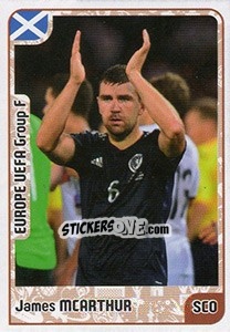 Sticker James McArthur - Kvalifikacije za svetsko fudbalsko prvenstvo 2018 - G.T.P.R School Shop