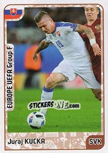 Sticker Juraj Kucka - Kvalifikacije za svetsko fudbalsko prvenstvo 2018 - G.T.P.R School Shop