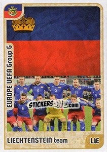 Sticker Liechtenstein team - Kvalifikacije za svetsko fudbalsko prvenstvo 2018 - G.T.P.R School Shop