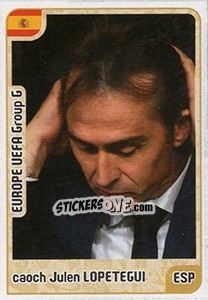 Sticker coach Julen Lopetegui - Kvalifikacije za svetsko fudbalsko prvenstvo 2018 n. 659 - G.T.P.R School Shop