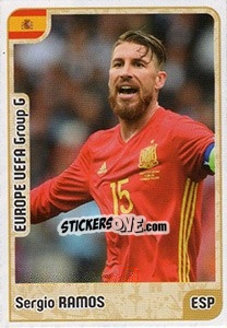 Sticker Sergio Ramos - Kvalifikacije za svetsko fudbalsko prvenstvo 2018 n. 661 - G.T.P.R School Shop