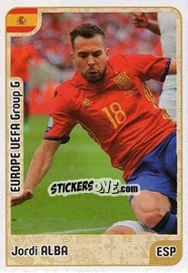 Sticker Jordi Alba - Kvalifikacije za svetsko fudbalsko prvenstvo 2018 - G.T.P.R School Shop