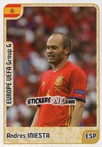 Sticker Andres Iniesta - Kvalifikacije za svetsko fudbalsko prvenstvo 2018 - G.T.P.R School Shop