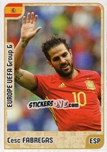 Sticker Cesc Fabregas - Kvalifikacije za svetsko fudbalsko prvenstvo 2018 n. 674 - G.T.P.R School Shop