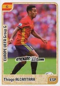 Sticker Thiago Alcantara - Kvalifikacije za svetsko fudbalsko prvenstvo 2018 n. 675 - G.T.P.R School Shop